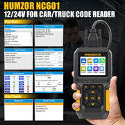 HUMZOR NC601 12-24V Car and Truck OBD2 Scan Tool Diagnostic Tool