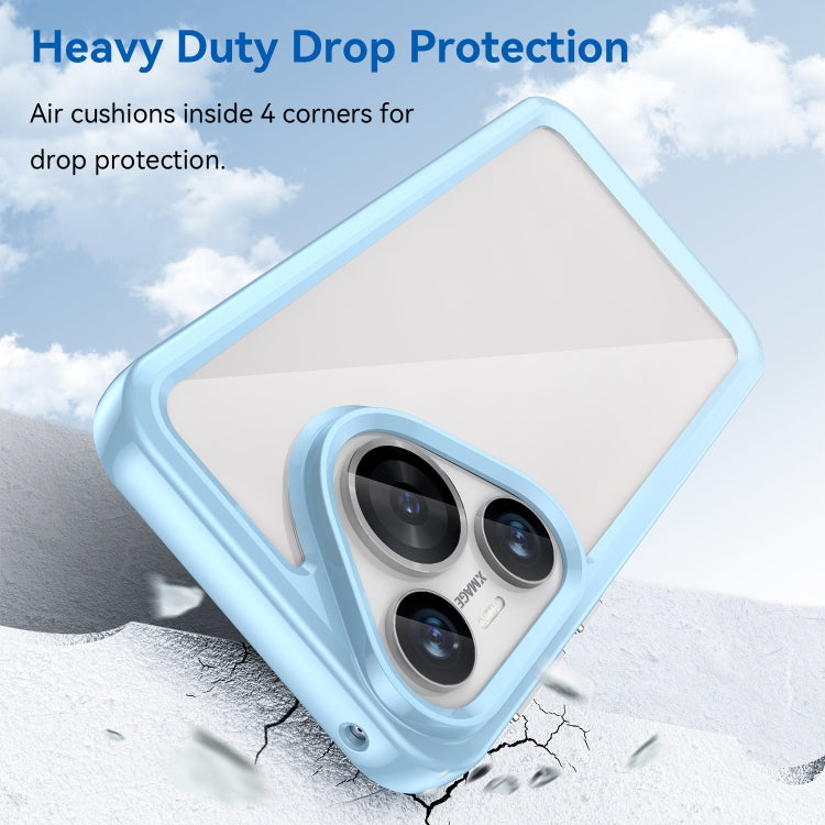 For Huawei Pura 70 Colorful Series Acrylic + TPU Phone Case(Blue)