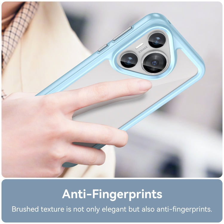 For Huawei Pura 70 Colorful Series Acrylic + TPU Phone Case(Blue)
