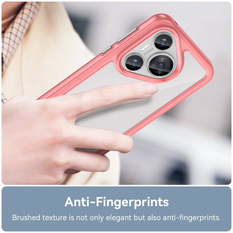 For Huawei Pura 70 Colorful Series Acrylic + TPU Phone Case(Red)