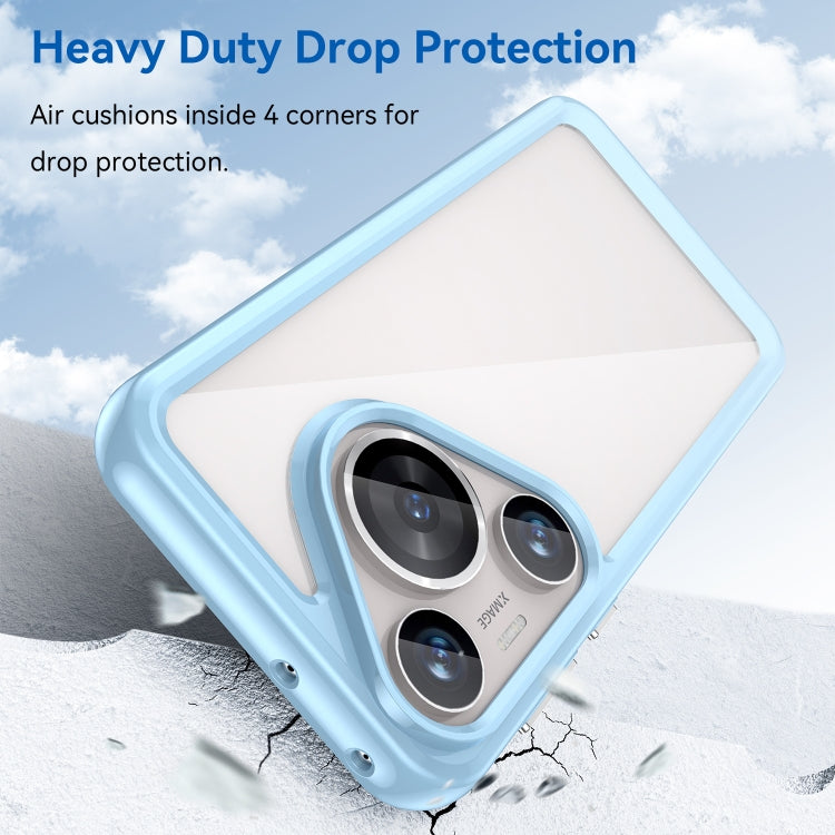 For Huawei Pura 70 Pro Colorful Series Acrylic + TPU Phone Case(Blue)