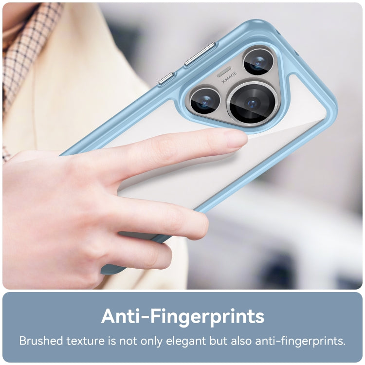 For Huawei Pura 70 Pro Colorful Series Acrylic + TPU Phone Case(Blue)