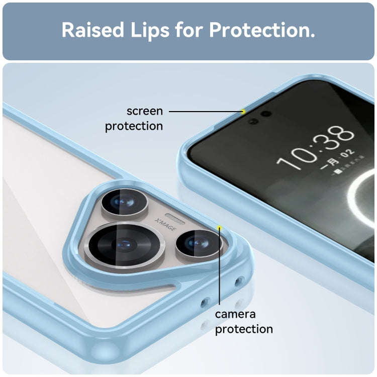 For Huawei Pura 70 Pro Colorful Series Acrylic + TPU Phone Case(Blue)