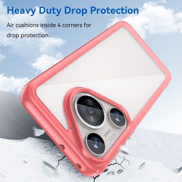For Huawei Pura 70 Pro Colorful Series Acrylic + TPU Phone Case(Red)
