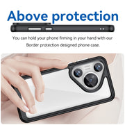 For Huawei Pura 70 Pro Colorful Series Acrylic + TPU Phone Case(Black)