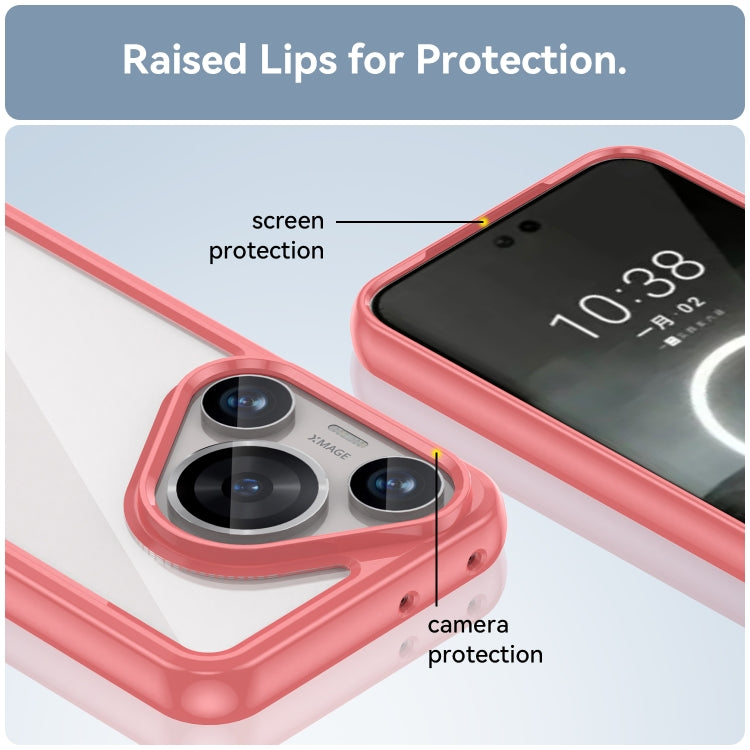 For Huawei Pura 70 Pro+ Colorful Series Acrylic + TPU Phone Case(Red)