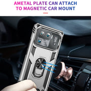 For Xiaomi Mi 11 Ultra Shockproof TPU + PC Phone Case with Holder(Blue)