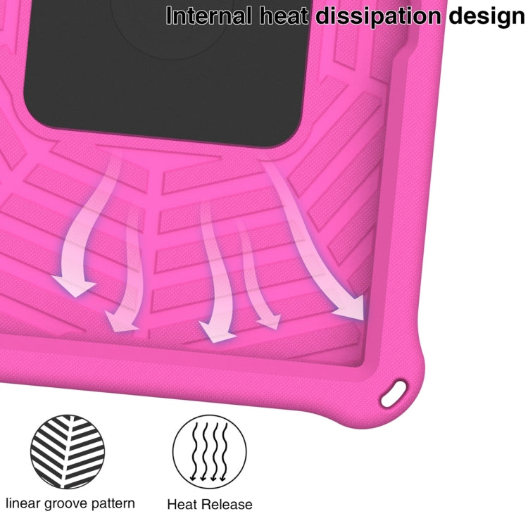 For Lenovo Tab M10 3rd Gen Spider King Silicone Protective Tablet Case(Rose Red)