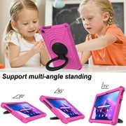 For Lenovo Tab M10 3rd Gen Spider King Silicone Protective Tablet Case(Rose Red)