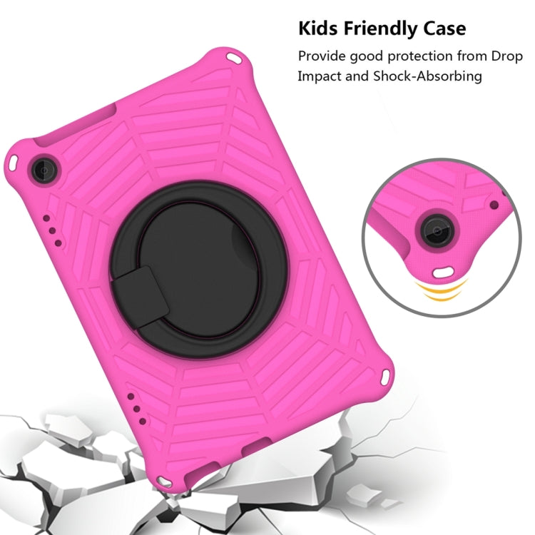 For Lenovo Tab M10 3rd Gen Spider King Silicone Protective Tablet Case(Rose Red)