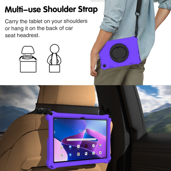 For Lenovo Tab M10 3rd Gen Spider King Silicone Protective Tablet Case(Purple)
