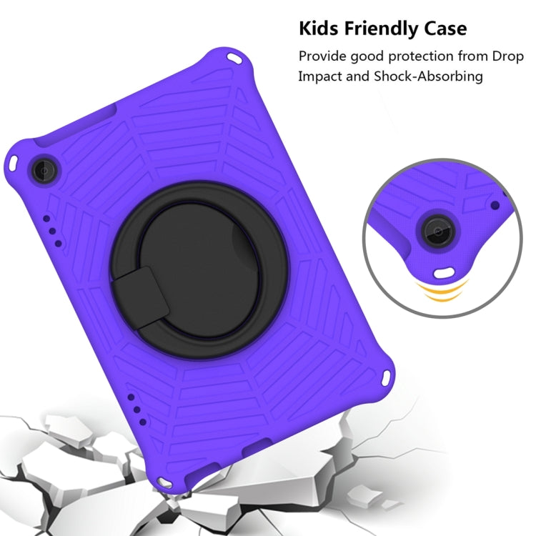 For Lenovo Tab M10 3rd Gen Spider King Silicone Protective Tablet Case(Purple)