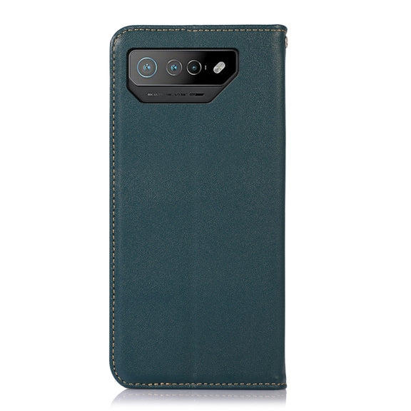 For Asus ROG Phone 7 KHAZNEH Nappa Top Layer Cowhide Leather Phone Case(Green)