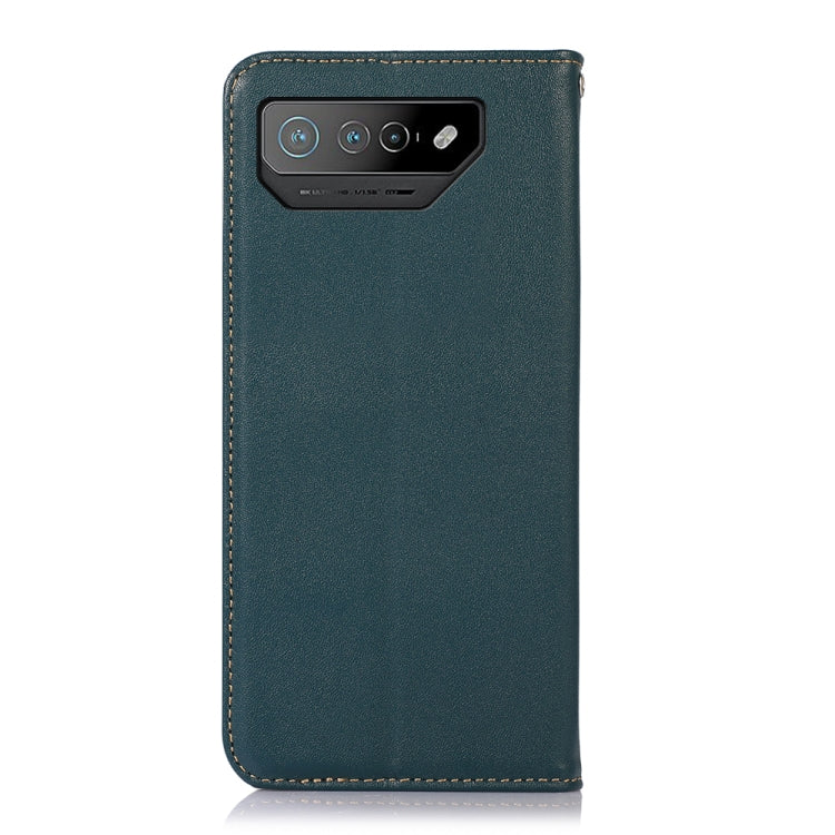 For Asus ROG Phone 7 KHAZNEH Nappa Top Layer Cowhide Leather Phone Case(Green)