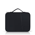 For 12.9-13 inch Laptop Portable Cloth Texture Leather Bag(Black) - 13.3 inch by PMC TechLife | Online Shopping South Africa | PMC TechLife | Buy Now Pay Later Mobicred