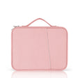 For 12.9-13 inch Laptop Portable Cloth Texture Leather Bag(Pink) - 13.3 inch by PMC TechLife | Online Shopping South Africa | PMC TechLife | Buy Now Pay Later Mobicred
