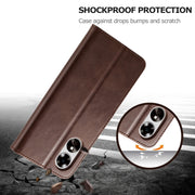 For OPPO A78 5G Global LC.IMEEKE Calf Texture Horizontal Flip Leather Case(Brown)