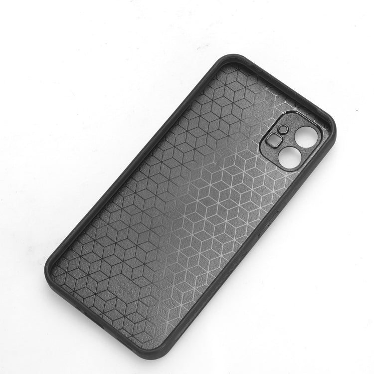 For Nothing Phone 1 Wristband Leather Back Phone Case(Black)