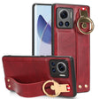 For Motorola Edge 30 Ultra Wristband Leather Back Phone Case(Red) - Motorola Cases by PMC TechLife | Online Shopping South Africa | PMC TechLife | Buy Now Pay Later Mobicred