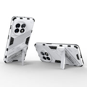 For OnePlus 11 5G Punk Armor 2 in 1 PC + TPU Shockproof Phone Case with Invisible Holder(White)