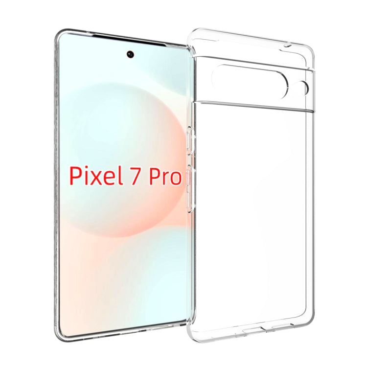 For Google Pixel 7 Pro Water-resistant Texture TPU Phone Case(Transparent)