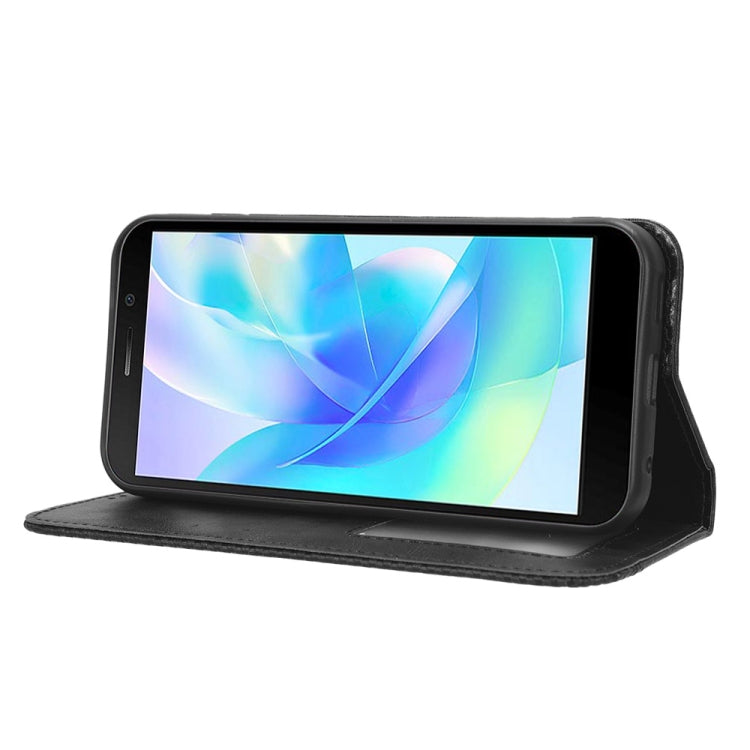 For Doogee X97 / X97 Pro Magnetic Buckle Retro Texture Leather Phone Case(Black)