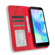 For Doogee X97 / X97 Pro Magnetic Buckle Retro Texture Leather Phone Case(Red)
