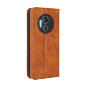 For Doogee X97 / X97 Pro Magnetic Buckle Retro Texture Leather Phone Case(Brown)