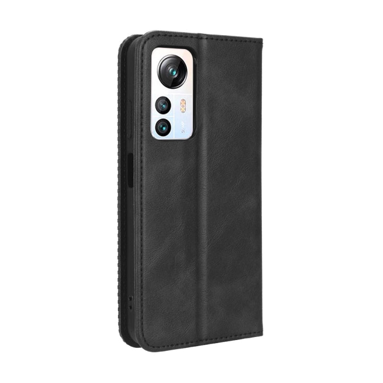 For Blackview A85 Magnetic Buckle Retro Texture Leather Phone Case(Black)
