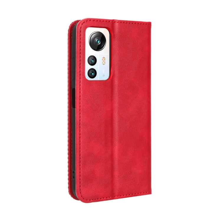For Blackview A85 Magnetic Buckle Retro Texture Leather Phone Case(Red)