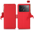 For Xiaomi Redmi K70 Side-Magnetic TJ Genuine Leather RFID Phone Case(Red) - Xiaomi Cases by PMC Jewellery | Online Shopping South Africa | PMC Jewellery | Buy Now Pay Later Mobicred