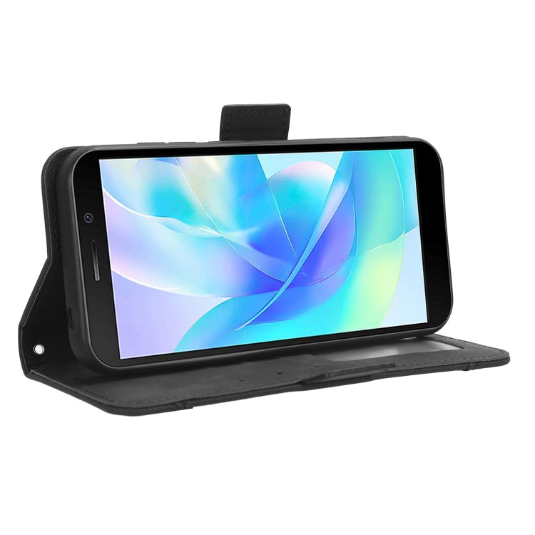 For Doogee X97 / X97 Pro Skin Feel Calf Texture Card Slots Leather Phone Case(Black)