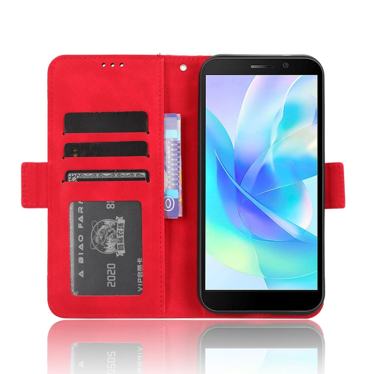 For Doogee X97 / X97 Pro Skin Feel Calf Texture Card Slots Leather Phone Case(Red)