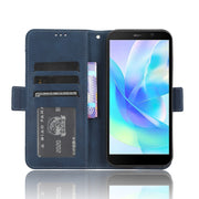 For Doogee X97 / X97 Pro Skin Feel Calf Texture Card Slots Leather Phone Case(Blue)