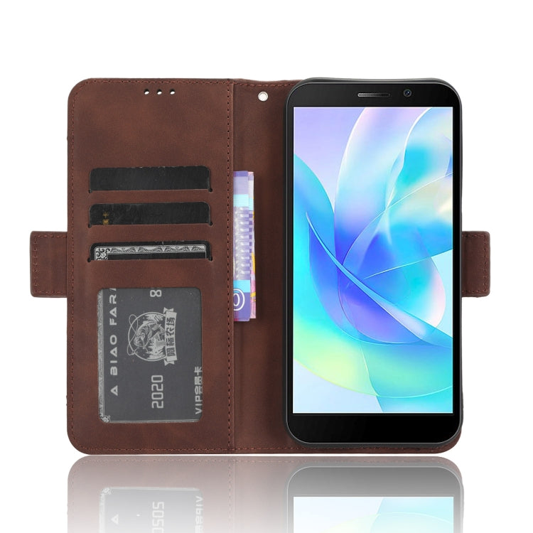 For Doogee X97 / X97 Pro Skin Feel Calf Texture Card Slots Leather Phone Case(Brown)