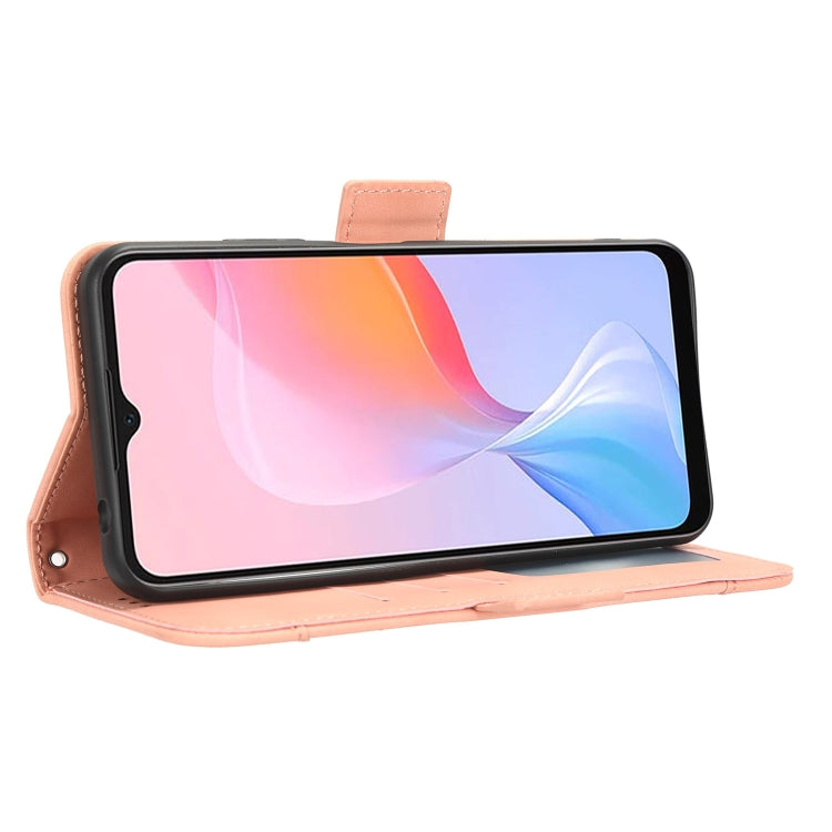 For Blackview A85 Skin Feel Calf Texture Card Slots Leather Phone Case(Pink)