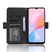 For Blackview A85 Skin Feel Calf Texture Card Slots Leather Phone Case(Black)