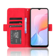 For Blackview A85 Skin Feel Calf Texture Card Slots Leather Phone Case(Red)