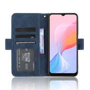 For Blackview A85 Skin Feel Calf Texture Card Slots Leather Phone Case(Blue)