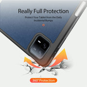 For Xiaomi Pad 6 Pro / Pad 6 DUX DUCIS Domo Series Magnetic Flip Leather Tablet Case(Blue)
