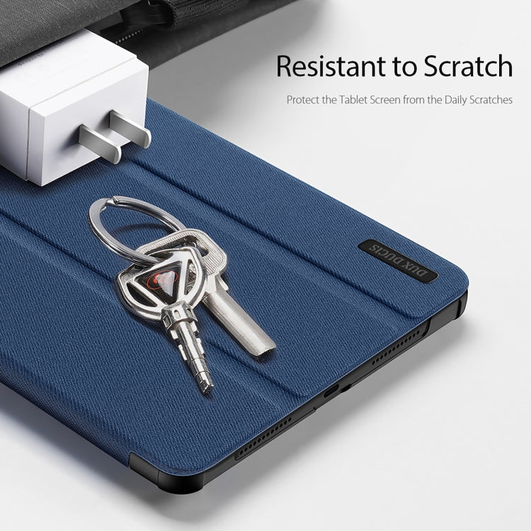 For Xiaomi Redmi Pad SE DUX DUCIS Domo Series Magnetic Flip Leather Tablet Case(Blue)