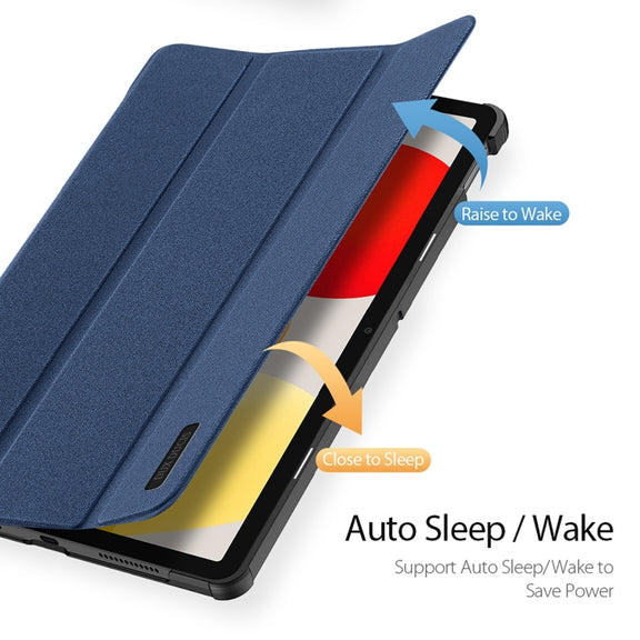 For Xiaomi Redmi Pad SE DUX DUCIS Domo Series Magnetic Flip Leather Tablet Case(Blue)