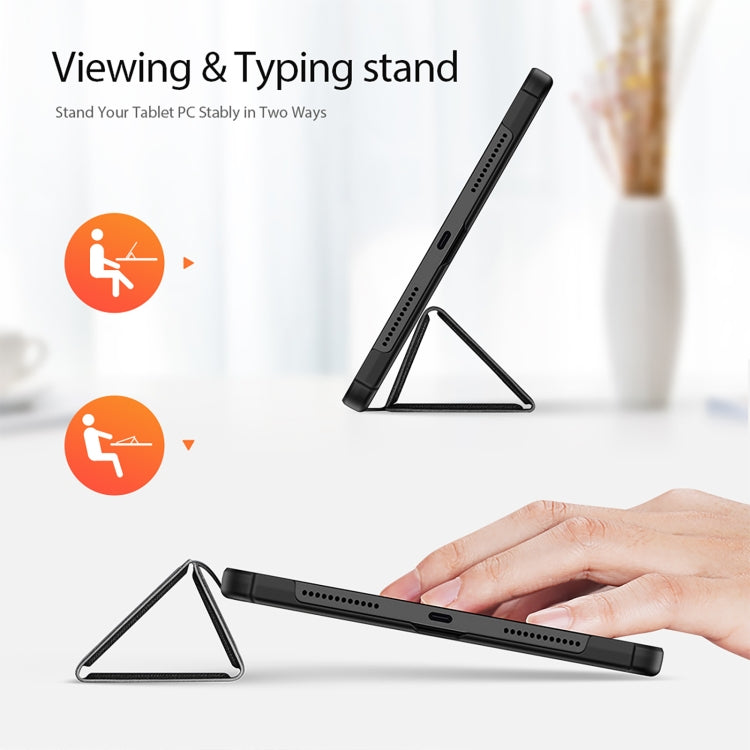 For Xiaomi Redmi Pad SE DUX DUCIS Domo Series Magnetic Flip Leather Tablet Case(Black)
