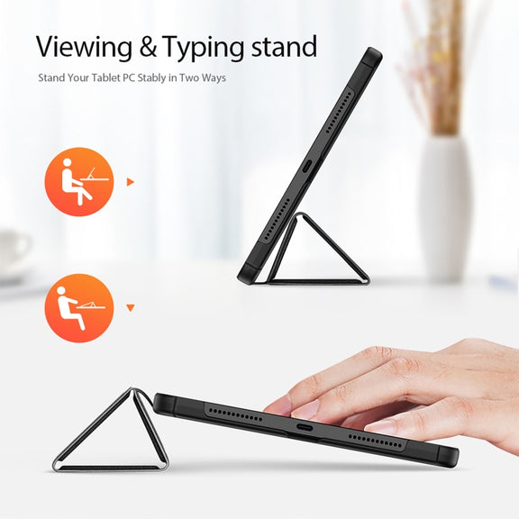 For Xiaomi Redmi Pad SE DUX DUCIS Domo Series Magnetic Flip Leather Tablet Case(Black)