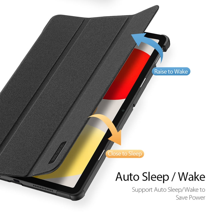 For Xiaomi Redmi Pad SE DUX DUCIS Domo Series Magnetic Flip Leather Tablet Case(Black)