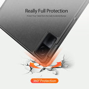 For Xiaomi Redmi Pad SE DUX DUCIS Domo Series Magnetic Flip Leather Tablet Case(Black)