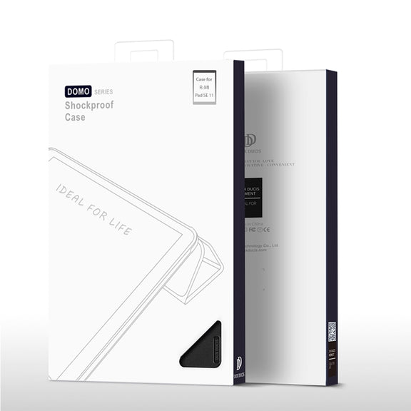 For Xiaomi Redmi Pad SE DUX DUCIS Domo Series Magnetic Flip Leather Tablet Case(Black)