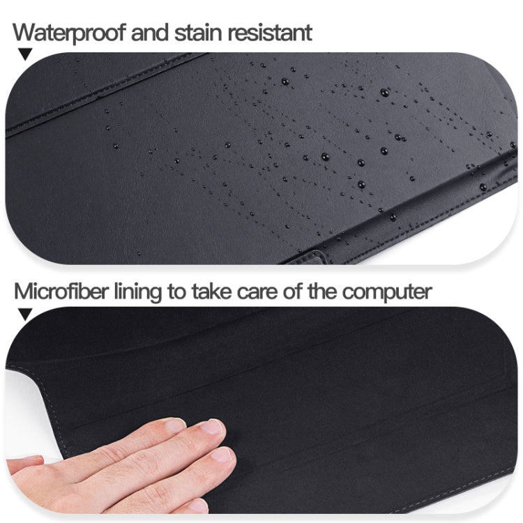 13-14 inch Universal Laptop Magnetic Holder Stitching Inner Bag(Black)