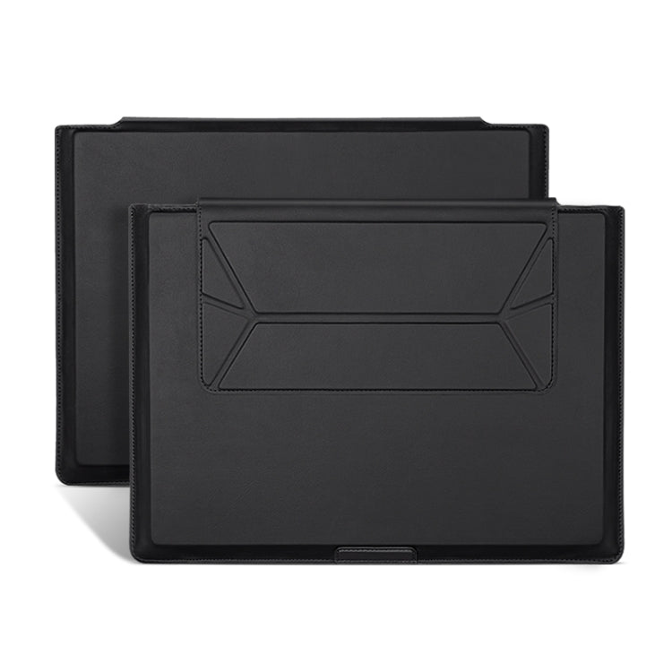 15-16 inch Universal Laptop Magnetic Holder Stitching Inner Bag(Black)