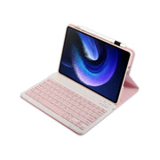 For Xiaomi Pad 6 / Pad 6 Pro A0N7 Lambskin Texture Ultra-thin Bluetooth Keyboard Leather Case(Pink)